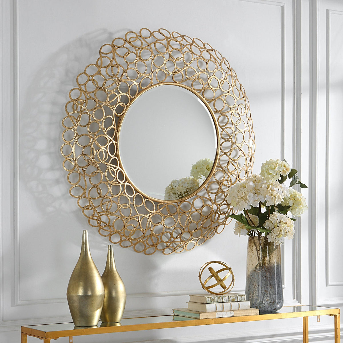 Swirl Round Mirror Mirrors| Uttermost