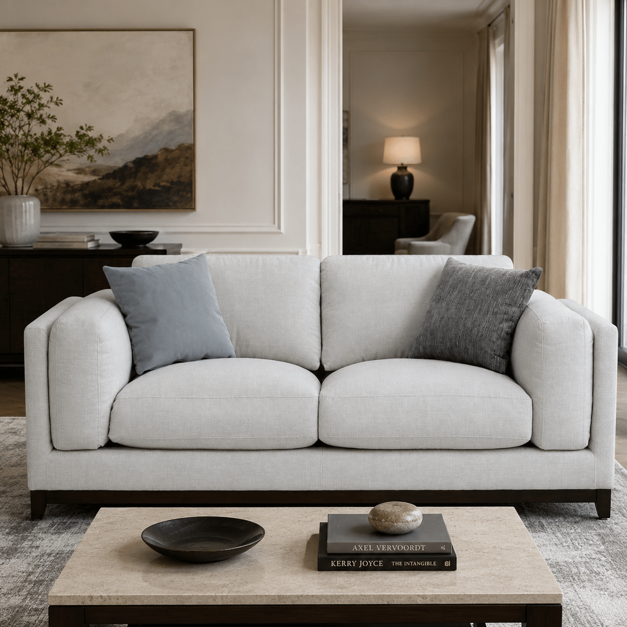 Sydney Warm Grey Loveseat 199 cm Sofas & Loveseats| Roots Furniture