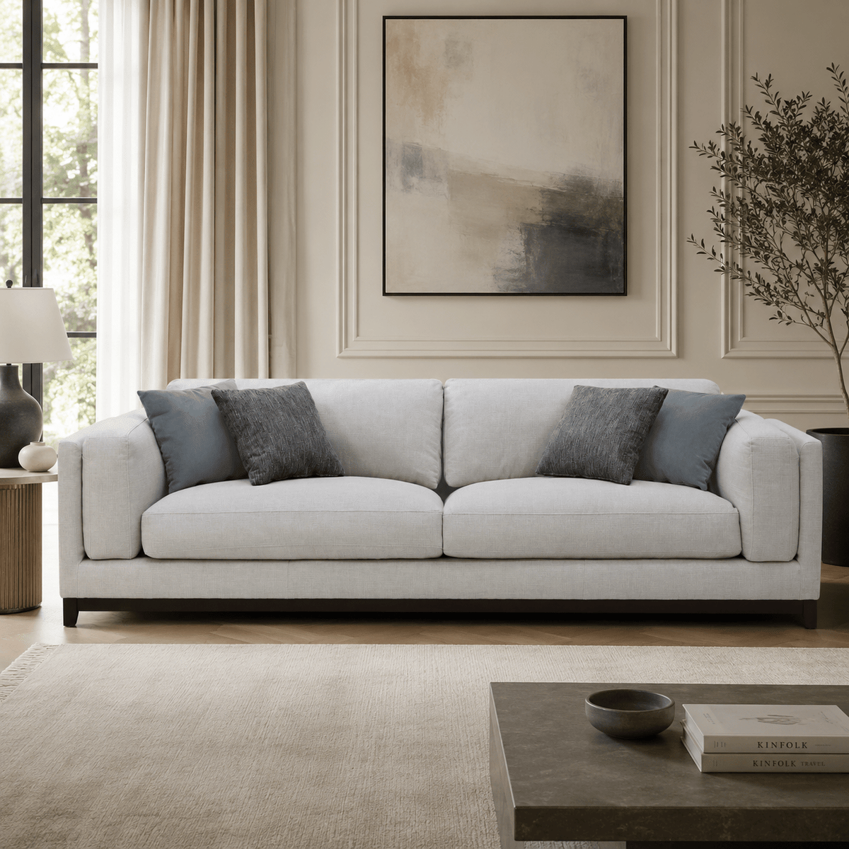 Sydney Warm Grey Sofa 270 cm Sofas & Loveseats| Roots Furniture