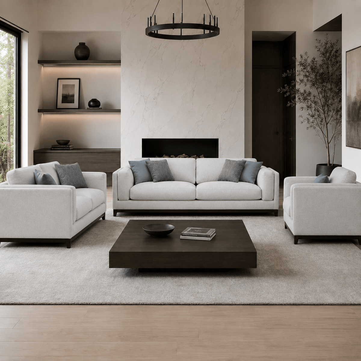 Sydney Warm Grey Sofa Set Living Room Sets| Roots Furniture