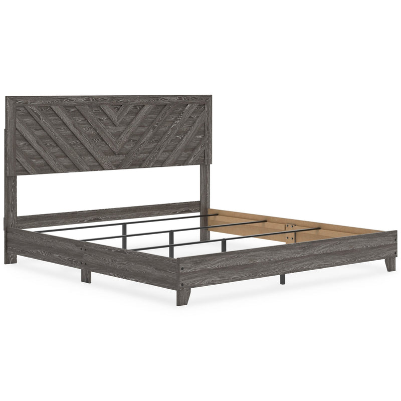 Sylveri King Chevron Panel Bed - Al Rugaib Furniture