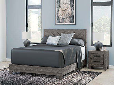 Sylveri Queen Chevron Panel Bed Beds| Ashley Homestore