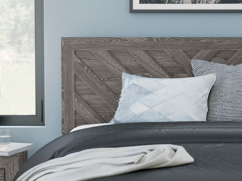 Sylveri Queen Chevron Panel Bed Beds| Ashley Homestore