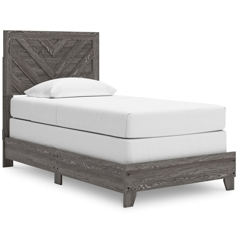 Sylveri Twin Chevron Panel Bed - Al Rugaib Furniture