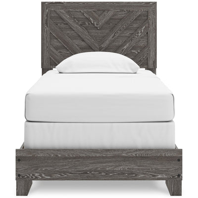 Sylveri Twin Chevron Panel Bed - Al Rugaib Furniture