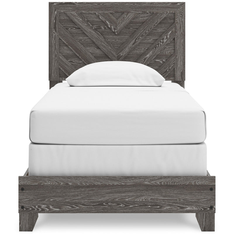 Sylveri Twin Chevron Panel Bed - Al Rugaib Furniture