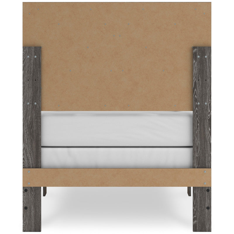 Sylveri Twin Chevron Panel Bed - Al Rugaib Furniture