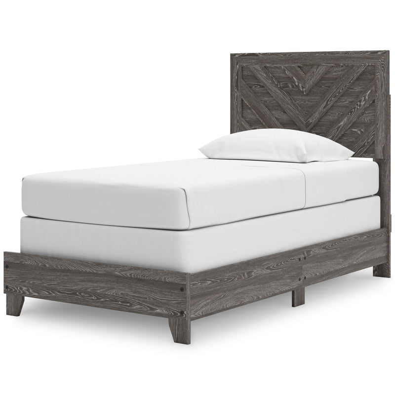 Sylveri Twin Chevron Panel Bed - Al Rugaib Furniture
