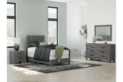 Sylveri Twin Chevron Panel Bedroom - Al Rugaib Furniture