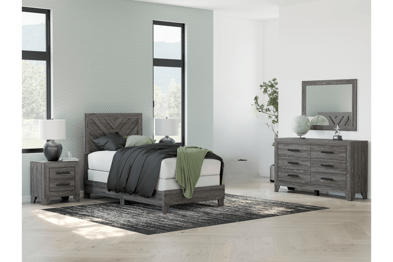 Sylveri Twin Chevron Panel Bedroom - Al Rugaib Furniture