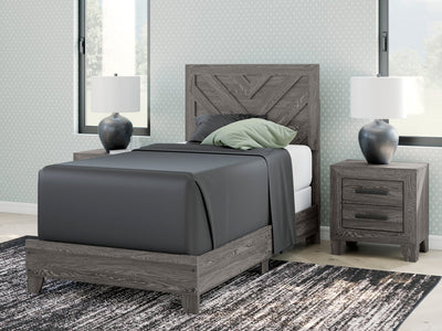 Sylveri Twin Chevron Panel Bedroom - Al Rugaib Furniture