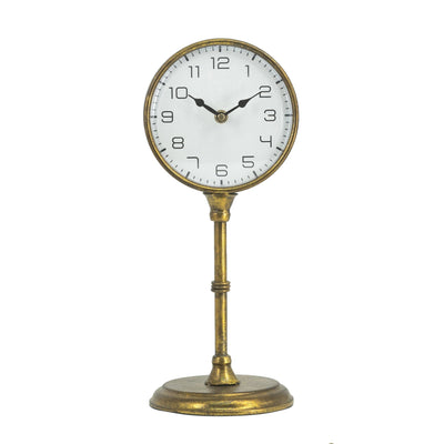 Table Clock,Gold - Al Rugaib Furniture