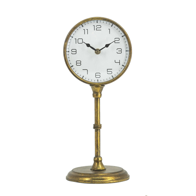 Table Clock,Gold - Al Rugaib Furniture