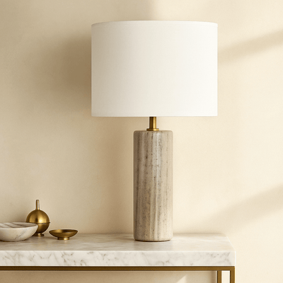 TABLE LAMP W/ROUND SHADE - Al Rugaib Furniture