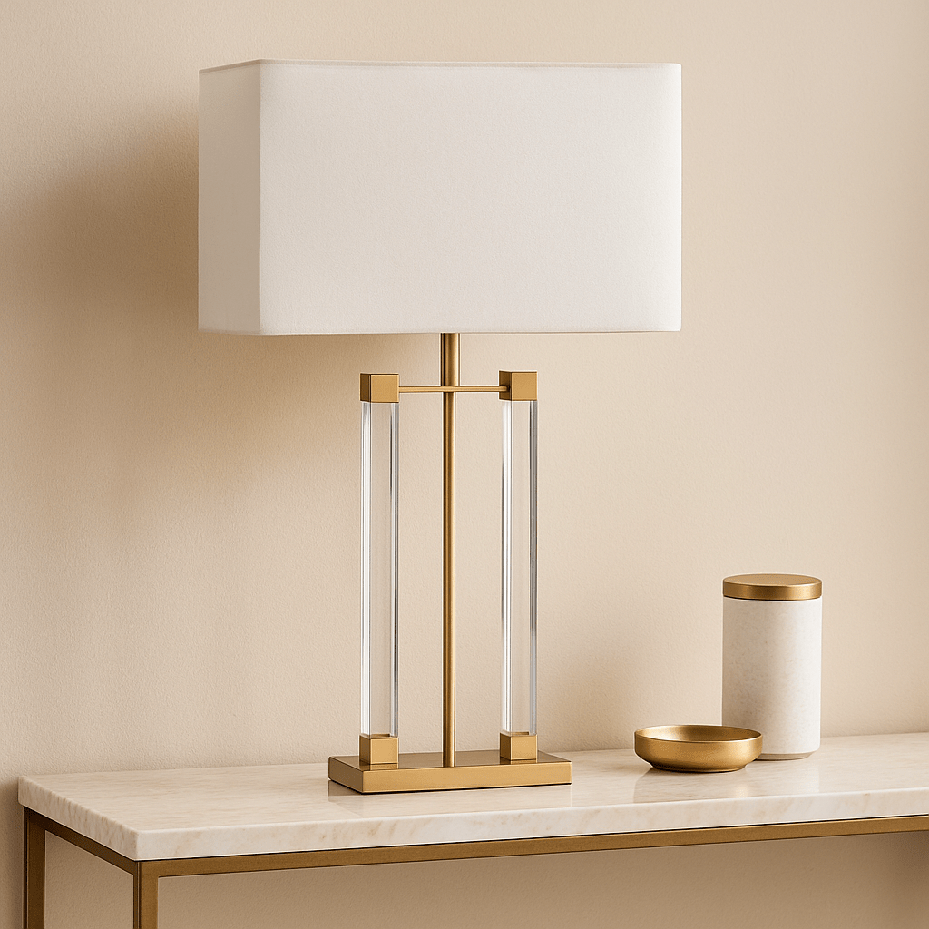 TABLE LAMP W/SHADE Table Lamps| AlRugaib Furniture