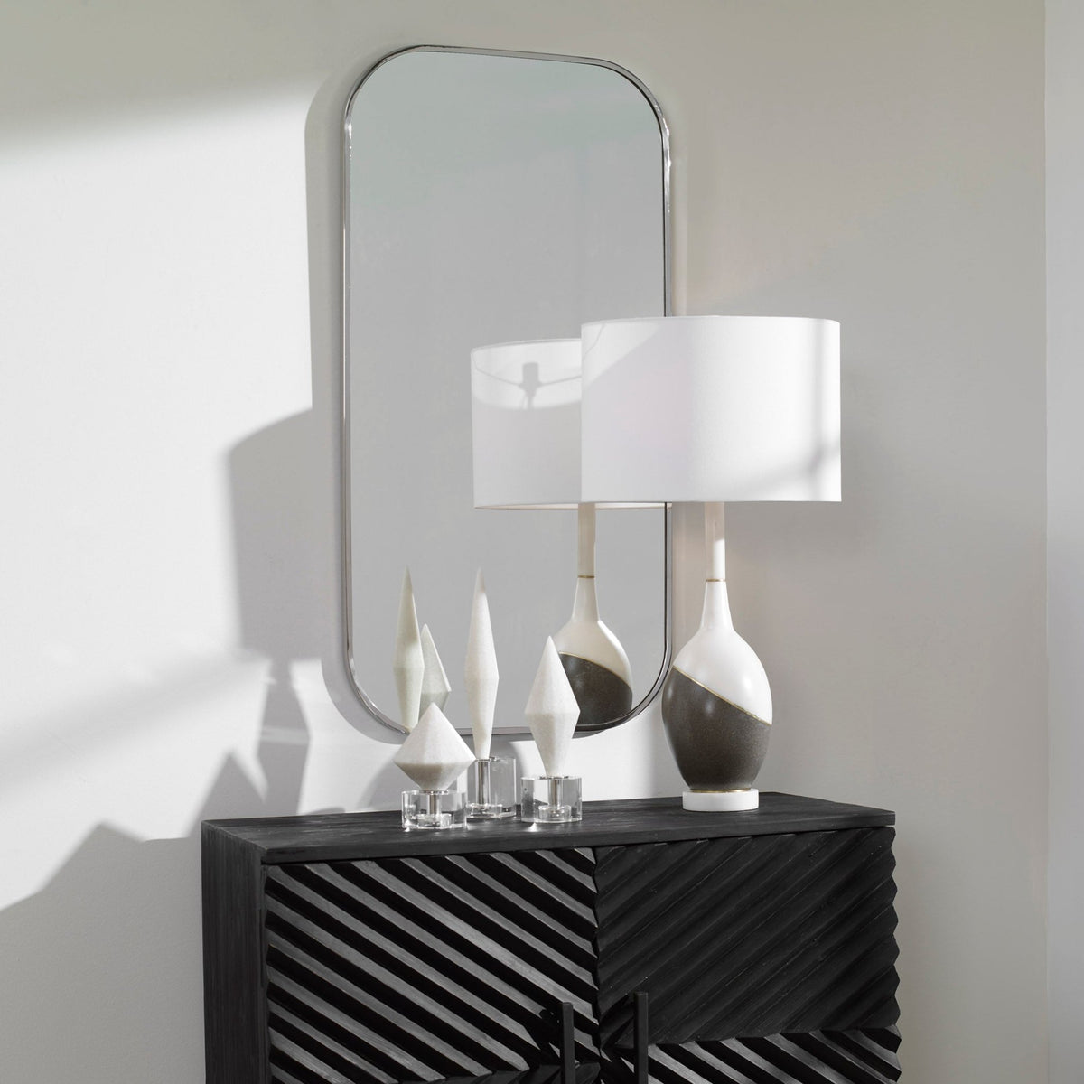 Taft Polished Nickel Mirror Mirrors| Uttermost