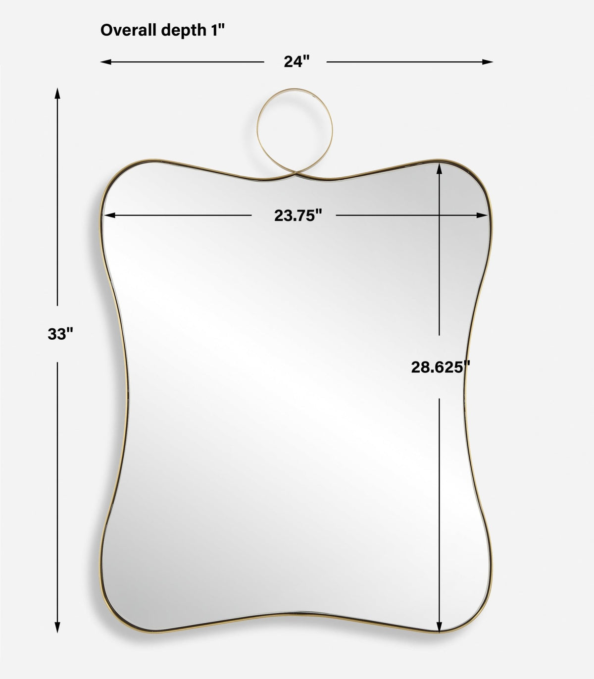 Talia Brass Vanity Mirror Mirrors| Uttermost