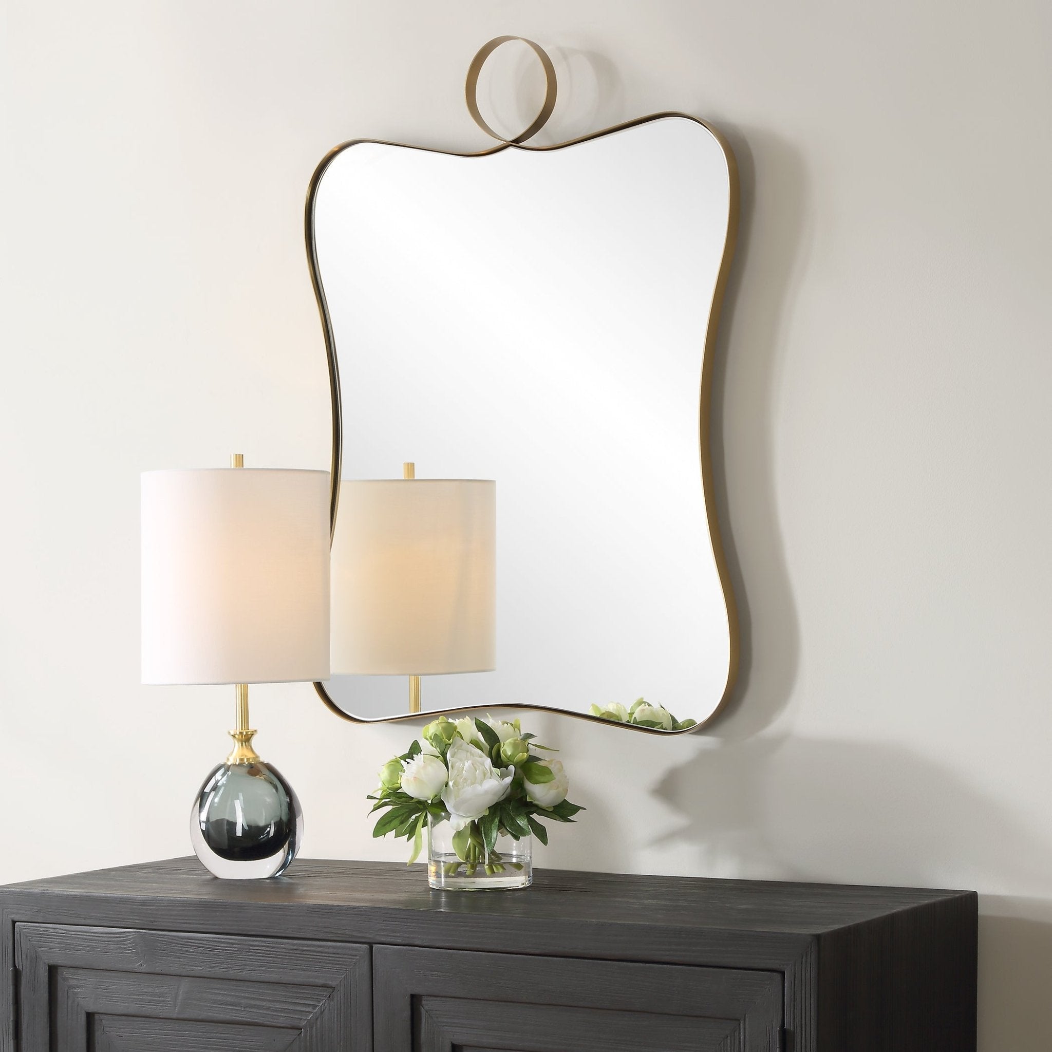 Talia Brass Vanity Mirror Mirrors| Uttermost