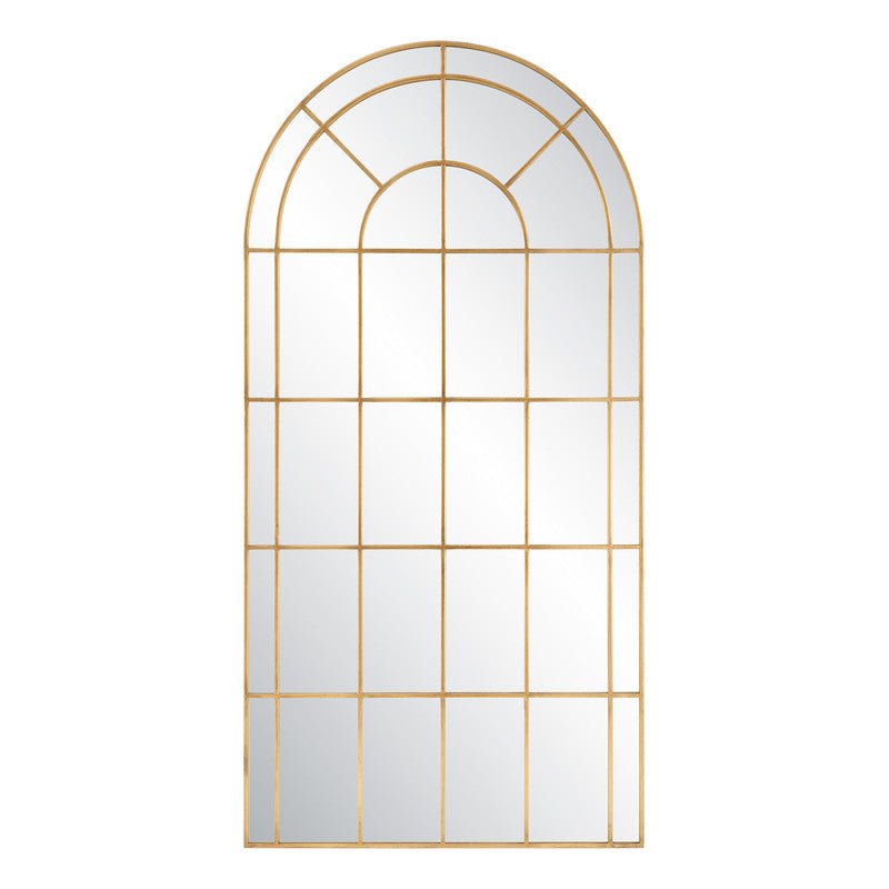 Tall Grantola Arch Mirror, Black Mirrors| Uttermost