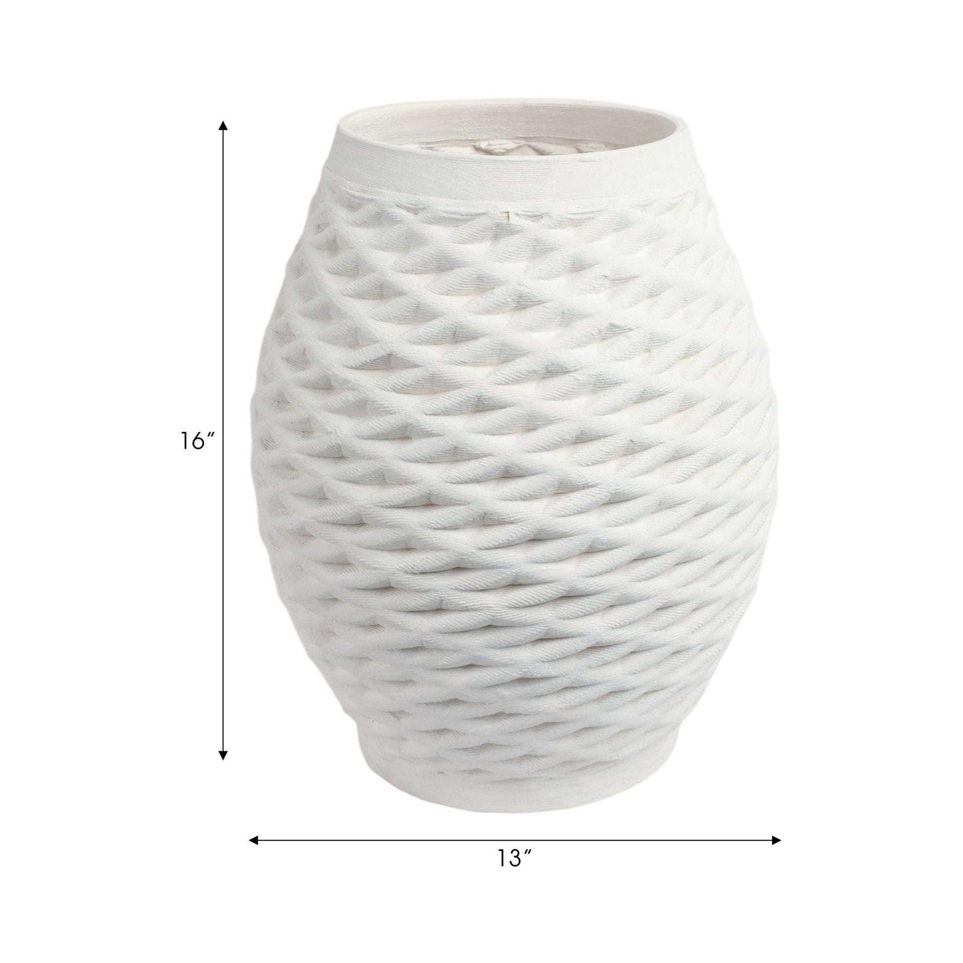 talland 3d Printed Porcelain Vase, Ivory Vases and Jars| Sagebrook Home