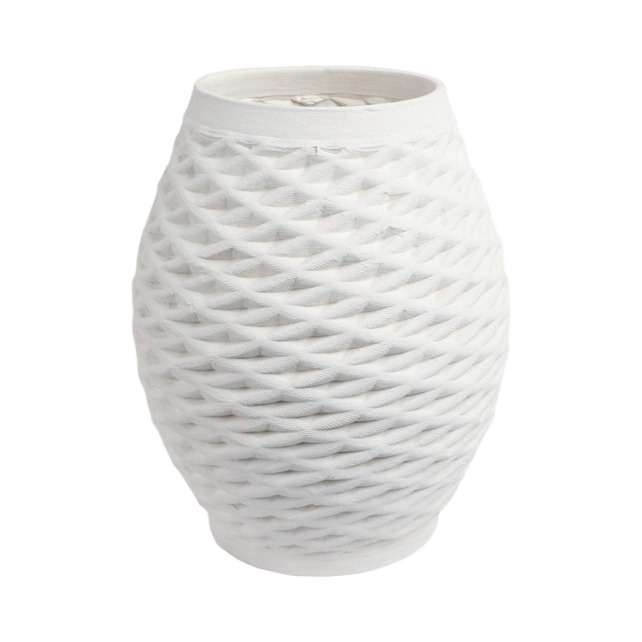 talland 3d Printed Porcelain Vase, Ivory Vases and Jars| Sagebrook Home
