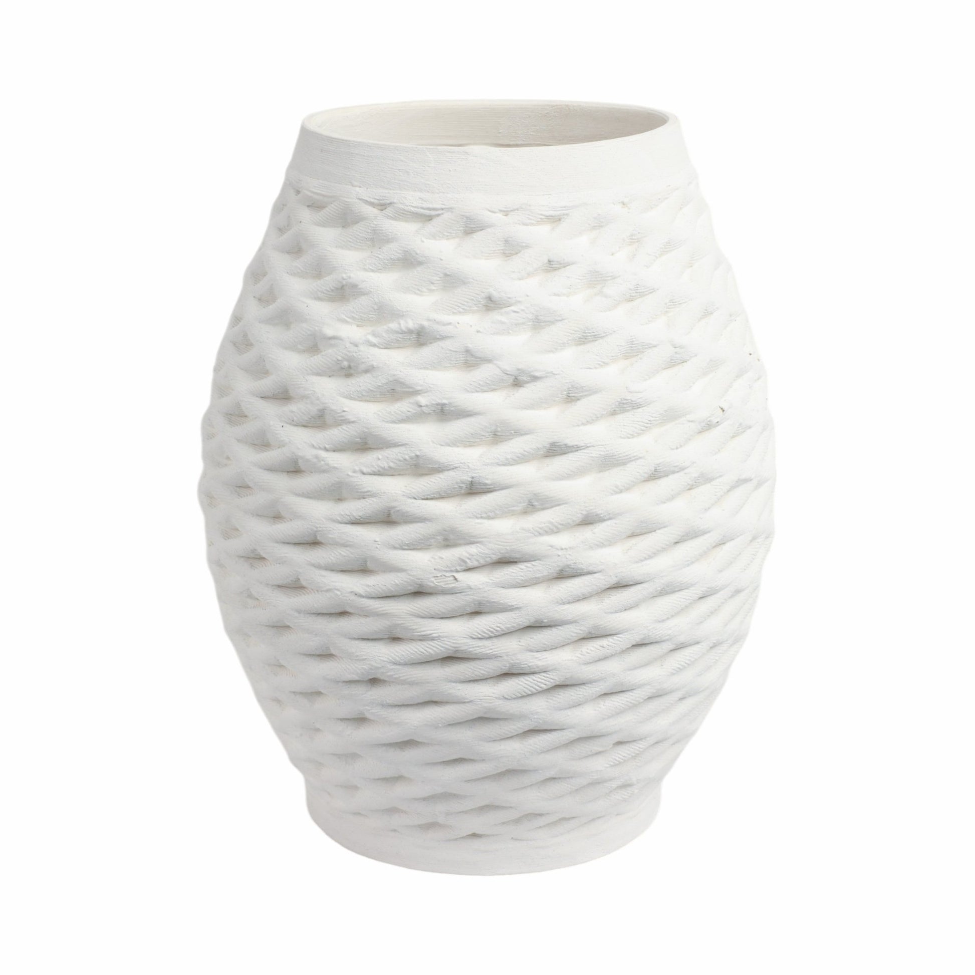 talland 3d Printed Porcelain Vase, Ivory Vases and Jars| Sagebrook Home