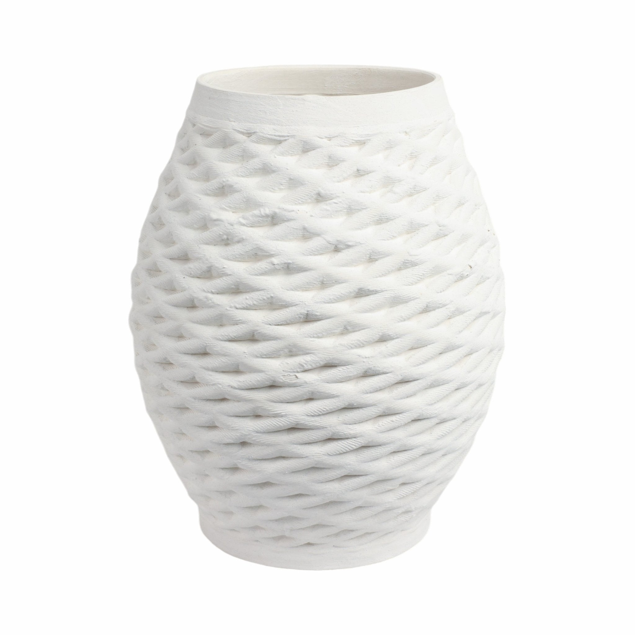 talland 3d Printed Porcelain Vase, Ivory Vases and Jars| Sagebrook Home