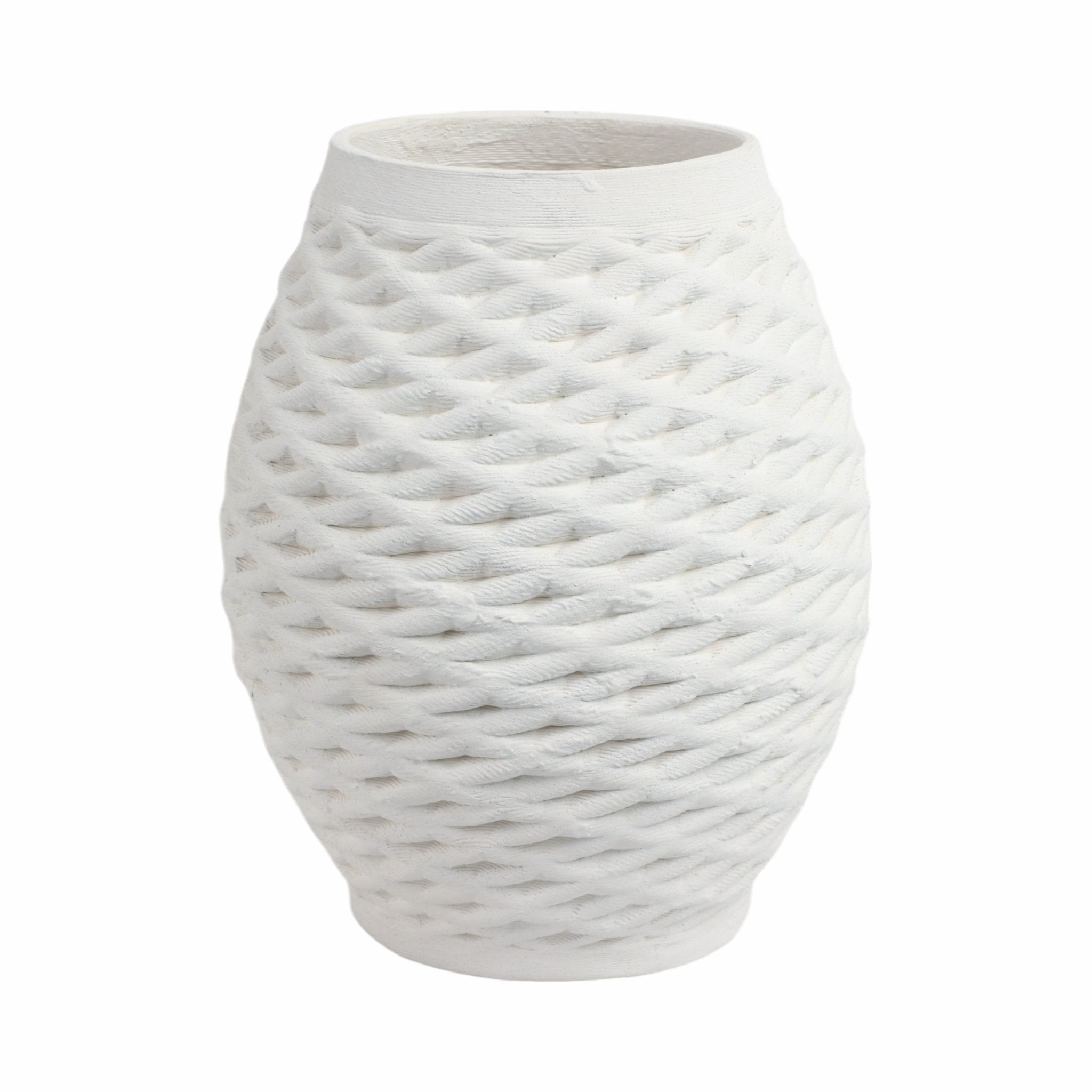 talland 3d Printed Porcelain Vase, Ivory Vases and Jars| Sagebrook Home