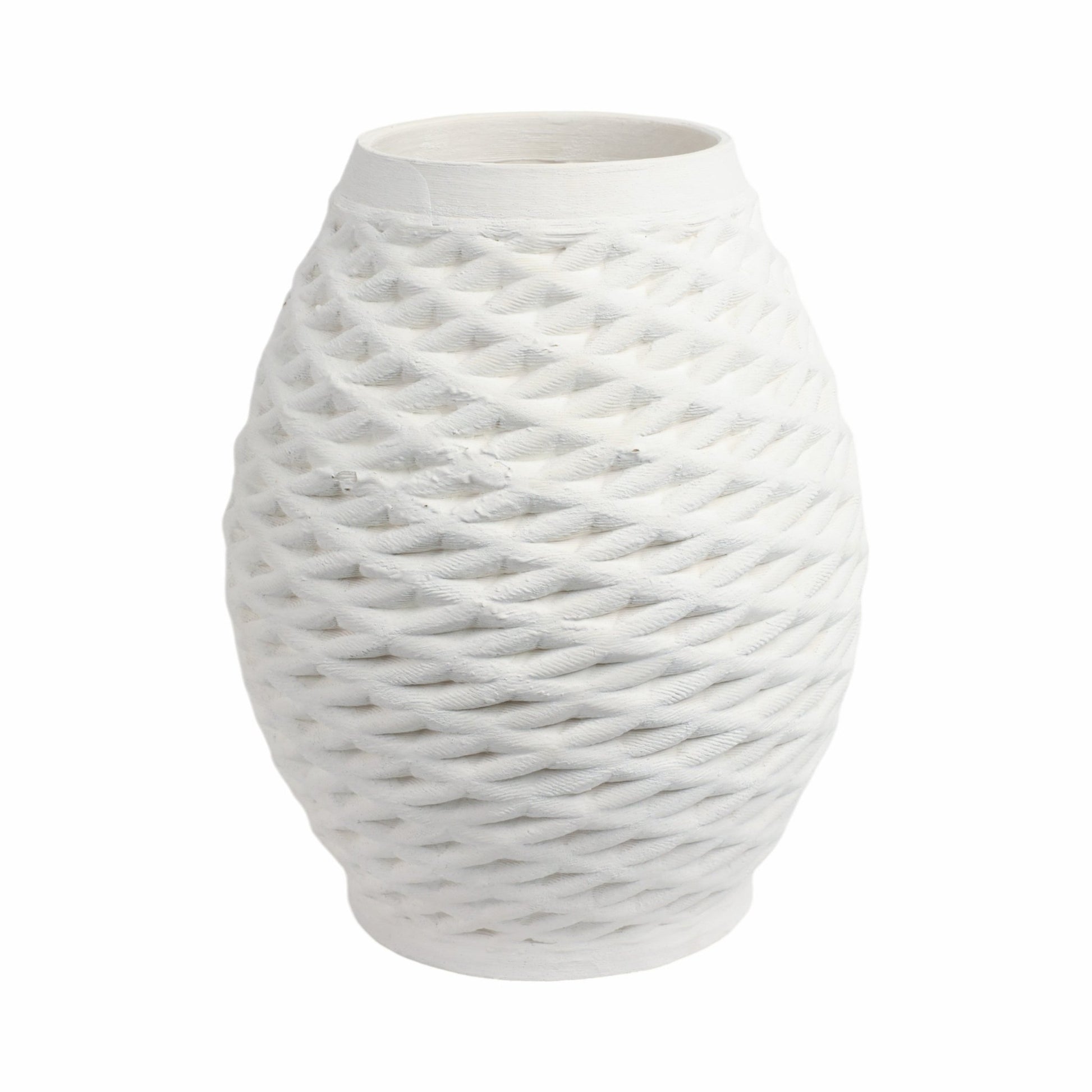 talland 3d Printed Porcelain Vase, Ivory Vases and Jars| Sagebrook Home