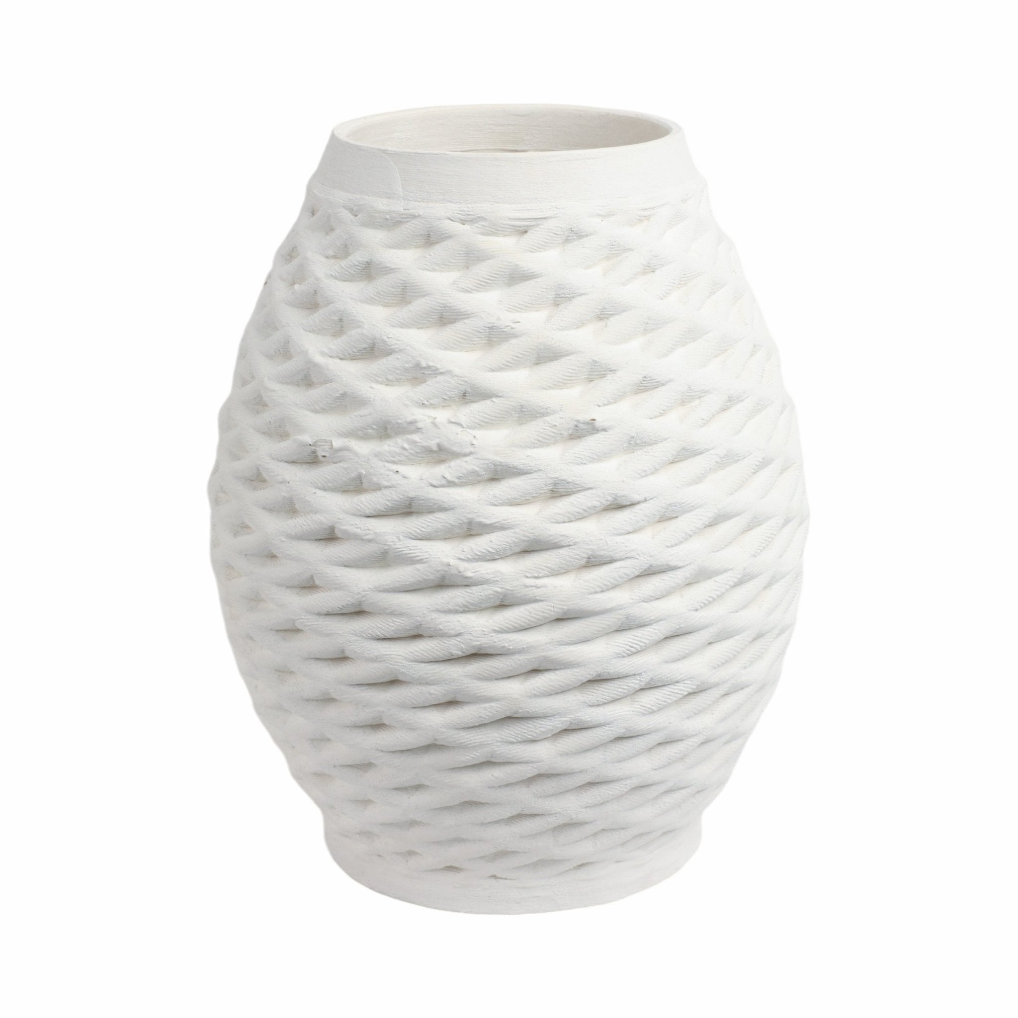 talland 3d Printed Porcelain Vase, Ivory Vases and Jars| Sagebrook Home