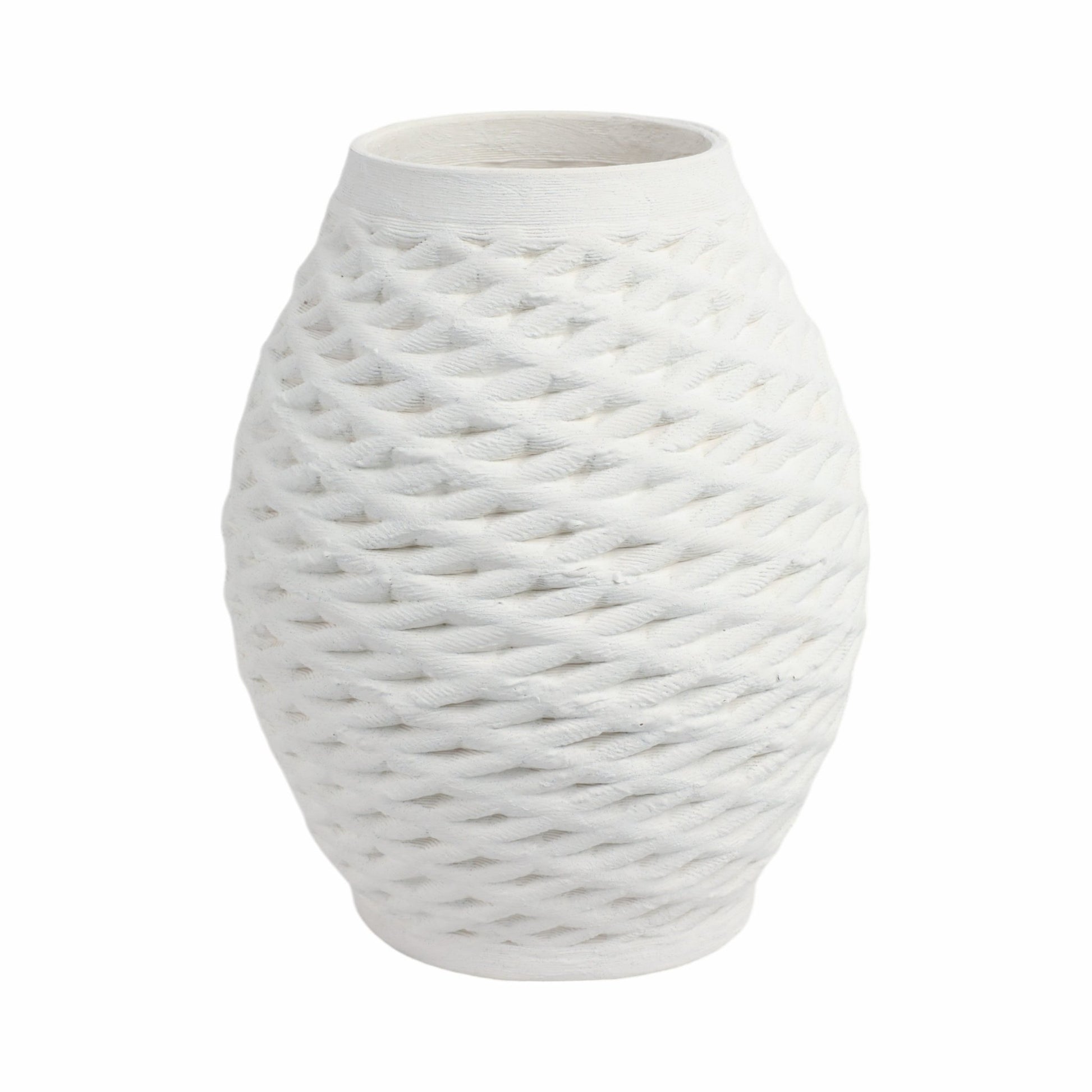 talland 3d Printed Porcelain Vase, Ivory Vases and Jars| Sagebrook Home