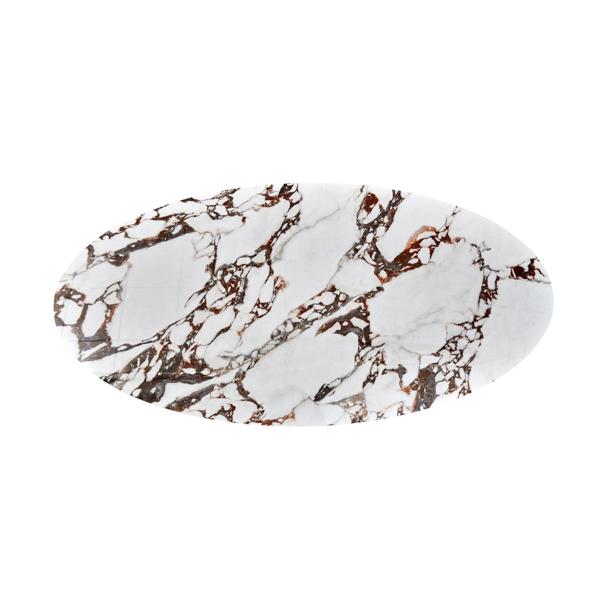 Tamara Marble Ceramic Oval Coffee Table Coffee Tables| TOV