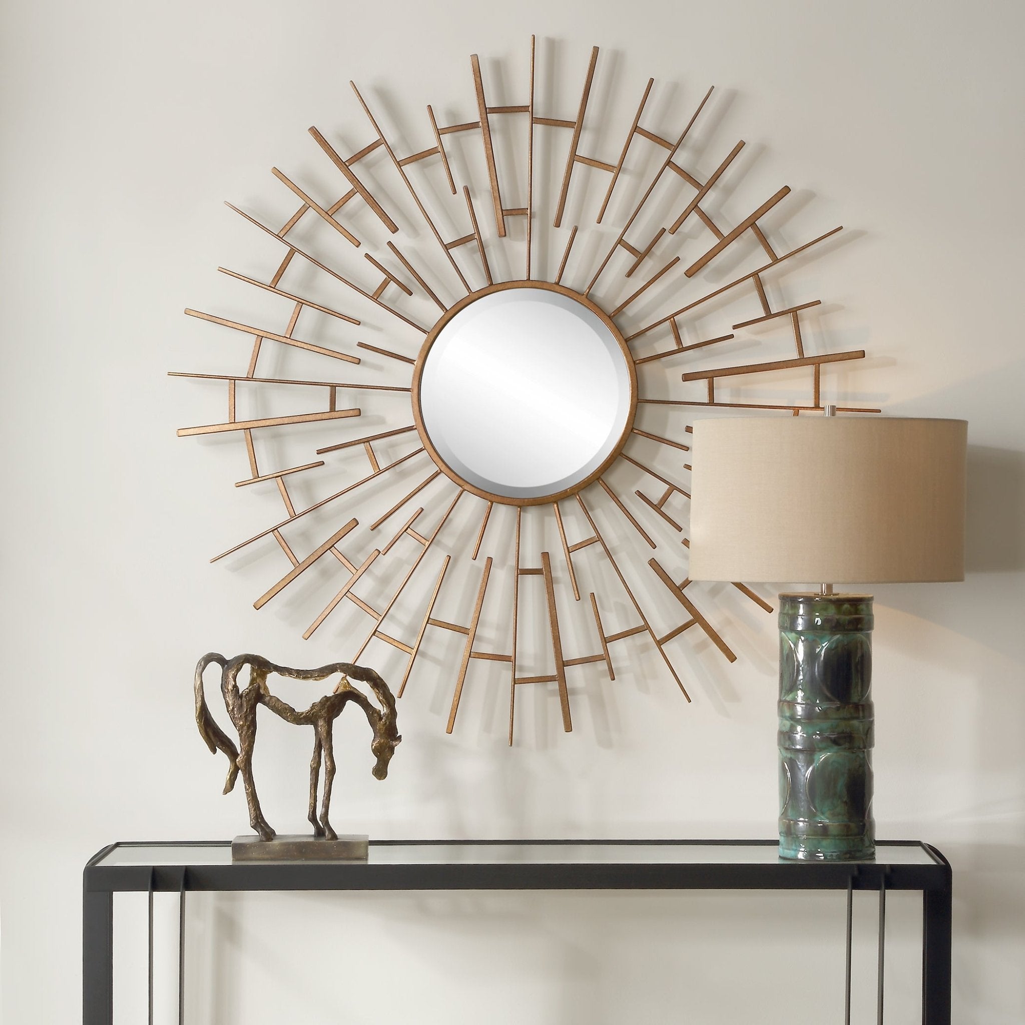 Tangled Bronze Round Mirror Mirrors| Uttermost