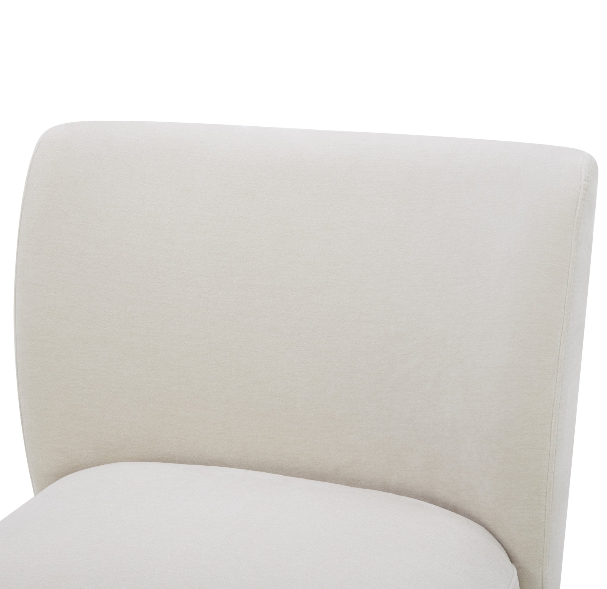 Tanny Cream Armless chair leg wheel Dining Chairs| Roots Furniture