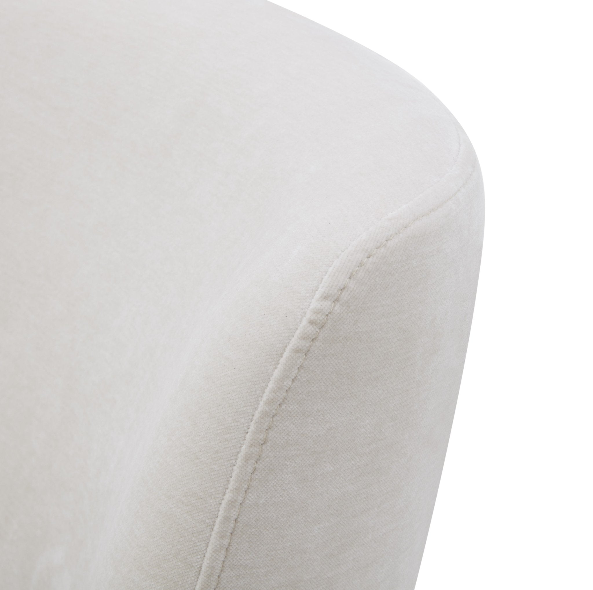 Tanny Cream Armless chair leg wheel Dining Chairs| Roots Furniture