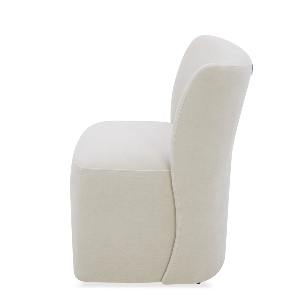 Tanny Cream Armless chair leg wheel Dining Chairs| Roots Furniture