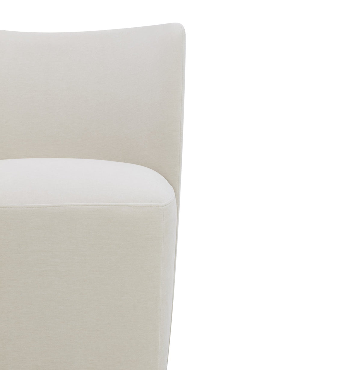 Tanny Cream Armless chair leg wheel Dining Chairs| Roots Furniture