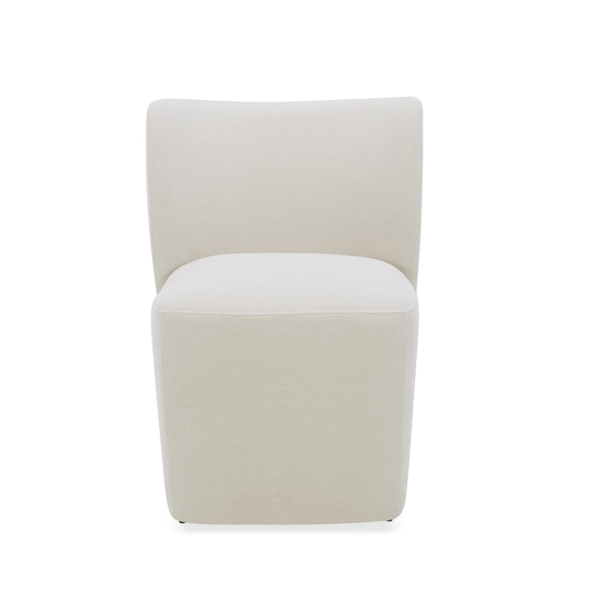 Tanny Cream Armless chair leg wheel Dining Chairs| Roots Furniture