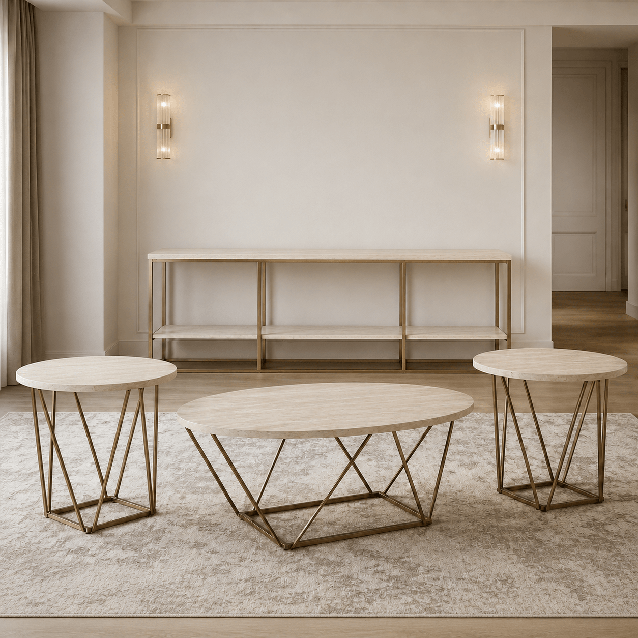 Tarica Table Set With TV Stand Table Sets| Ashley Homestore