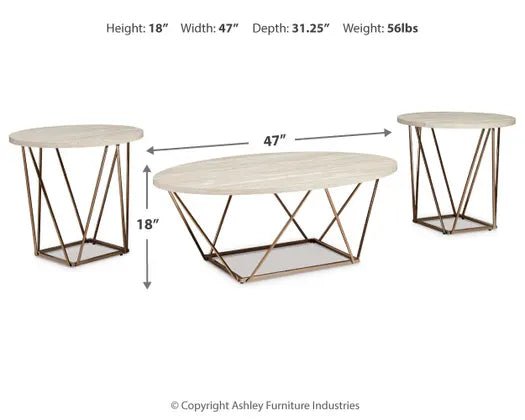 Tarica Table Set With TV Stand Table Sets| Ashley Homestore