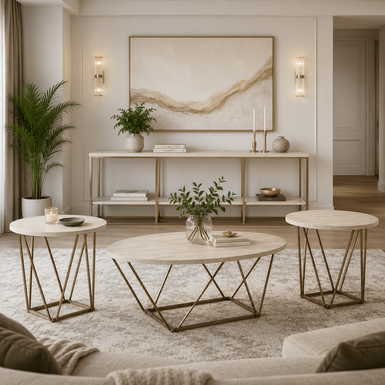Tarica Table Set With TV Stand Table Sets| Ashley Homestore