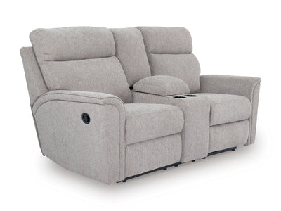 Tarmiac Reclining Loveseat with Console - Al Rugaib Furniture