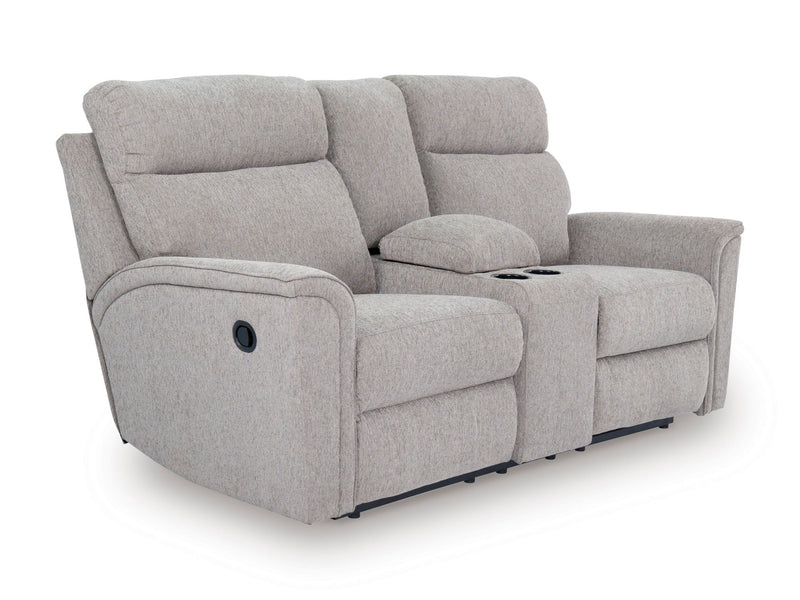 Tarmiac Reclining Loveseat with Console - Al Rugaib Furniture