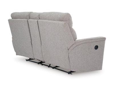 Tarmiac Reclining Loveseat with Console - Al Rugaib Furniture