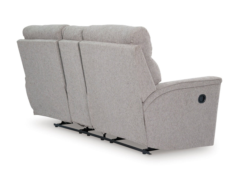 Tarmiac Reclining Loveseat with Console - Al Rugaib Furniture