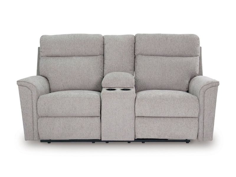 Tarmiac Reclining Loveseat with Console - Al Rugaib Furniture