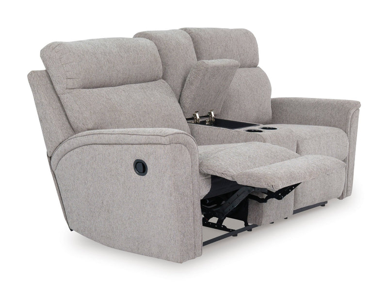 Tarmiac Reclining Loveseat with Console - Al Rugaib Furniture
