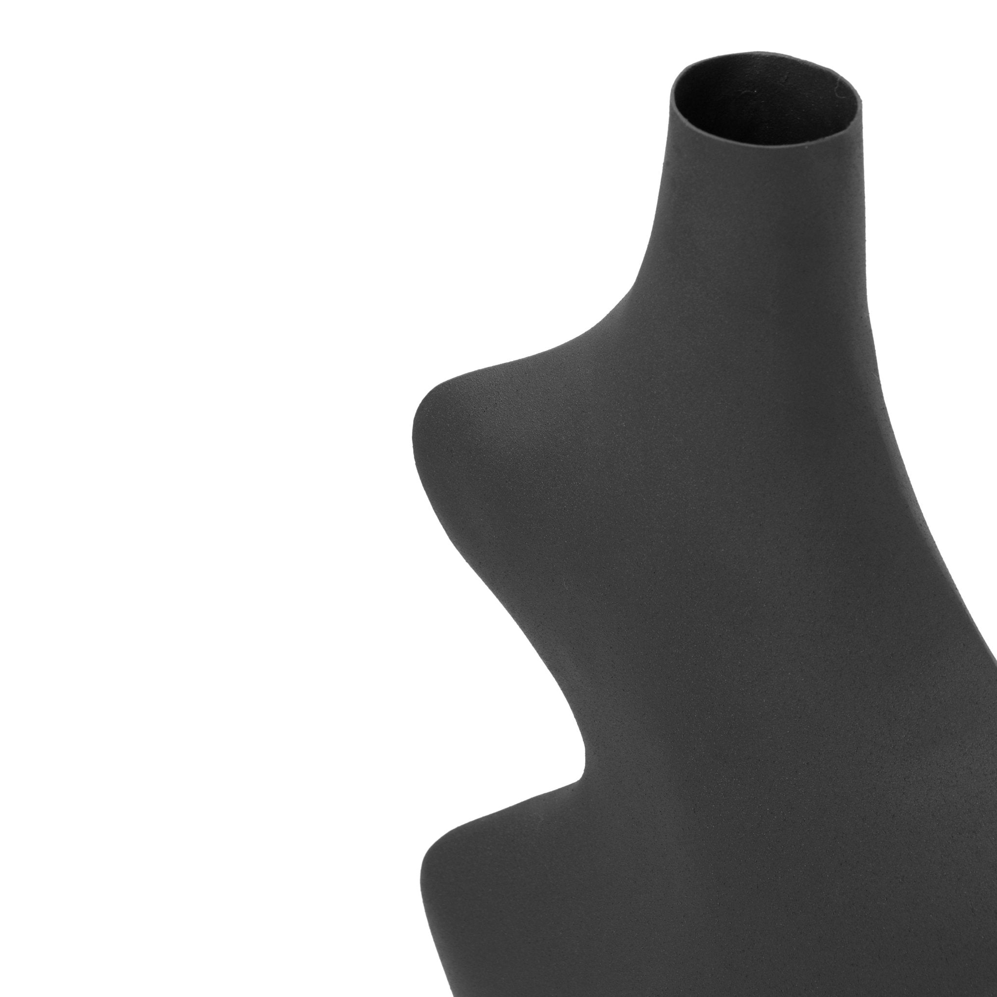 Tarri Black Steel Vase Vases and Jars| TOV