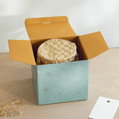 Tashi Glass Jar With Wooden Nut Bowl - Small - Al Rugaib Furniture