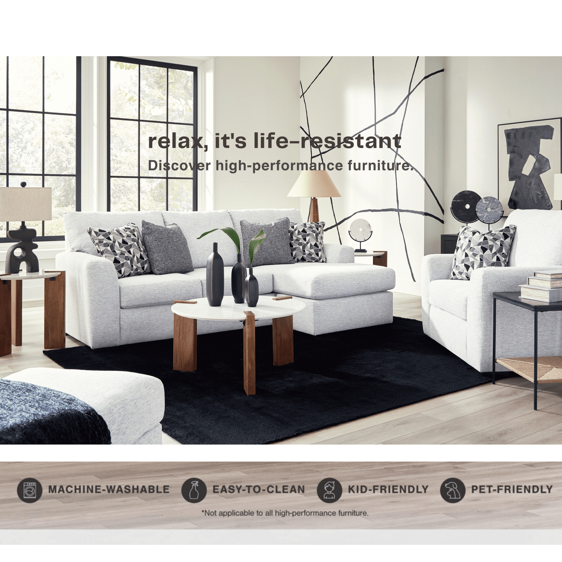 Tasselton Sofa Chaise Sectionals| Ashley Homestore